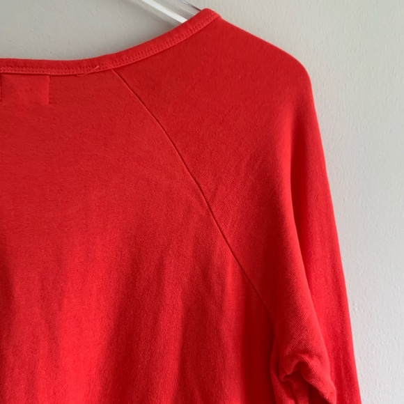 Sundry Raglan sleeve Heart print Sweatshirt Cherry - Picture 10 of 13